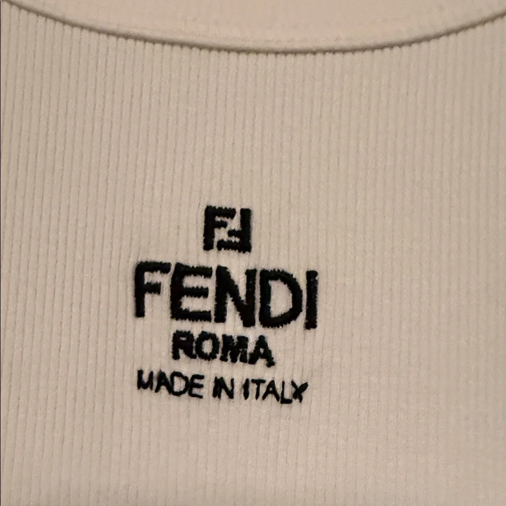 New w/o tag Fendi Women's White Tank Top medium - Picture 2 of 16